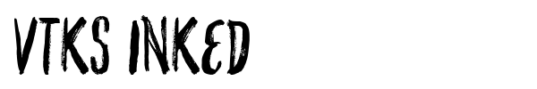VTKS Inked font preview